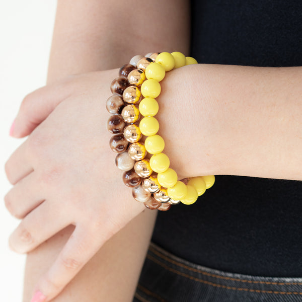 Courageously Couture ~ Yellow Bracelet