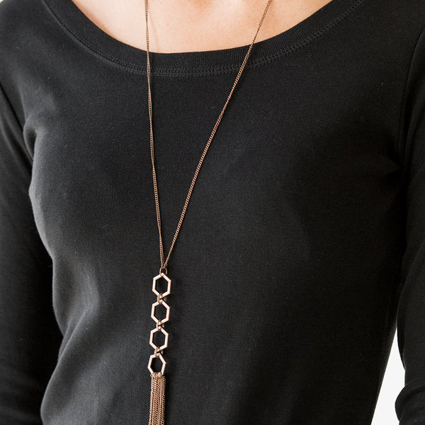 Ready, Set, Geo ~ Copper Necklace