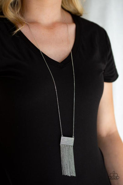 Totally Tassel ~ Silver Necklace