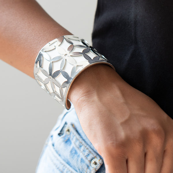 Garden Fiesta ~ White Bracelet