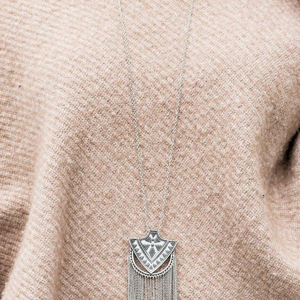 Hunt Or Be Hunted ~ Silver Long Necklace