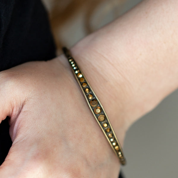Just Sparkle And Wave ~ Brass Bracelet