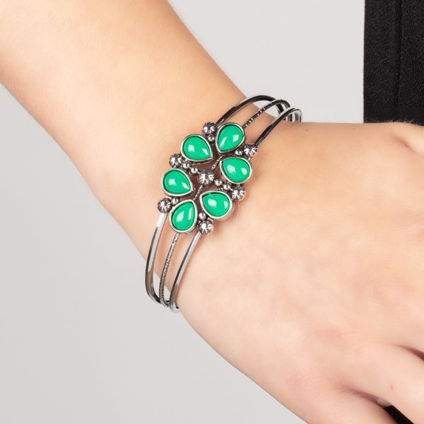 Taj Mahal Meadow ~ Green Bracelet