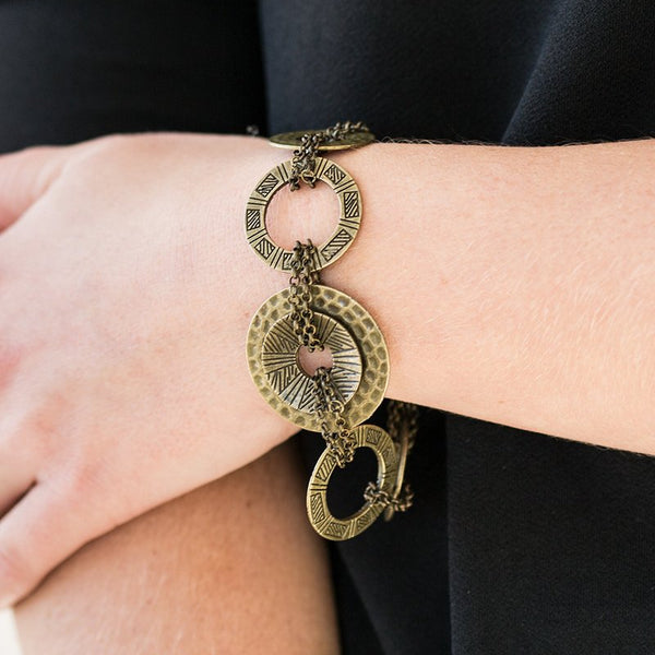 Way Wild ~ Brass Bracelet