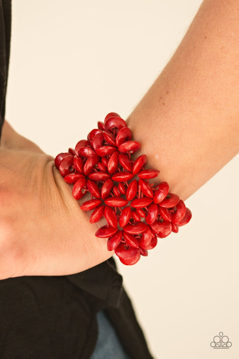 Hawaii Haven ~ Red Bracelet