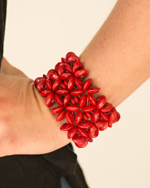 Hawaii Haven ~ Red Bracelet