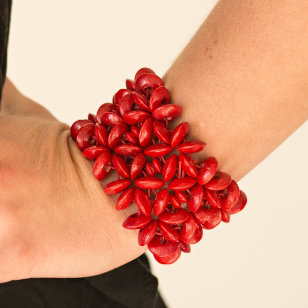 Hawaii Haven ~ Red Bracelet