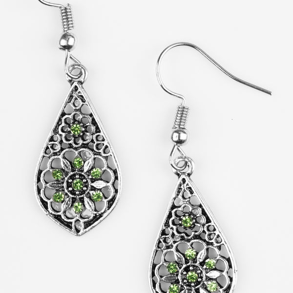 Spring Sparkle ~ Green Earrings