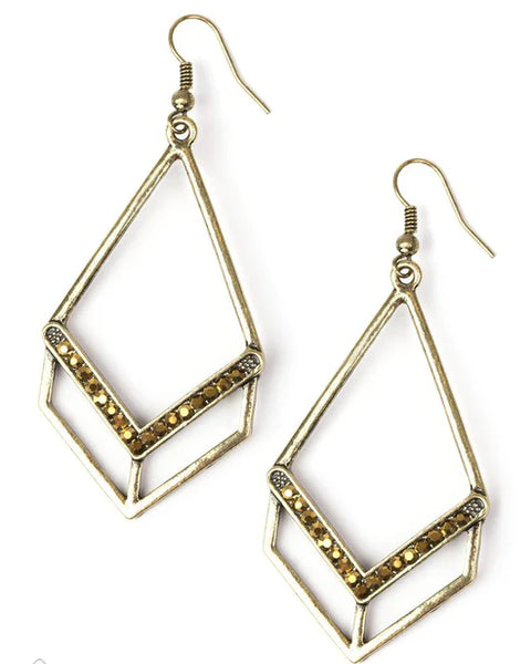 Absolute Alpha ~ Brass Earrings