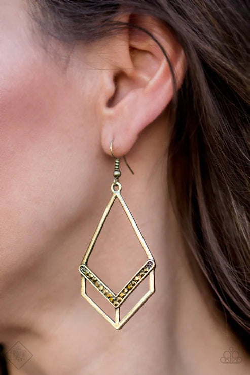 Absolute Alpha ~ Brass Earrings