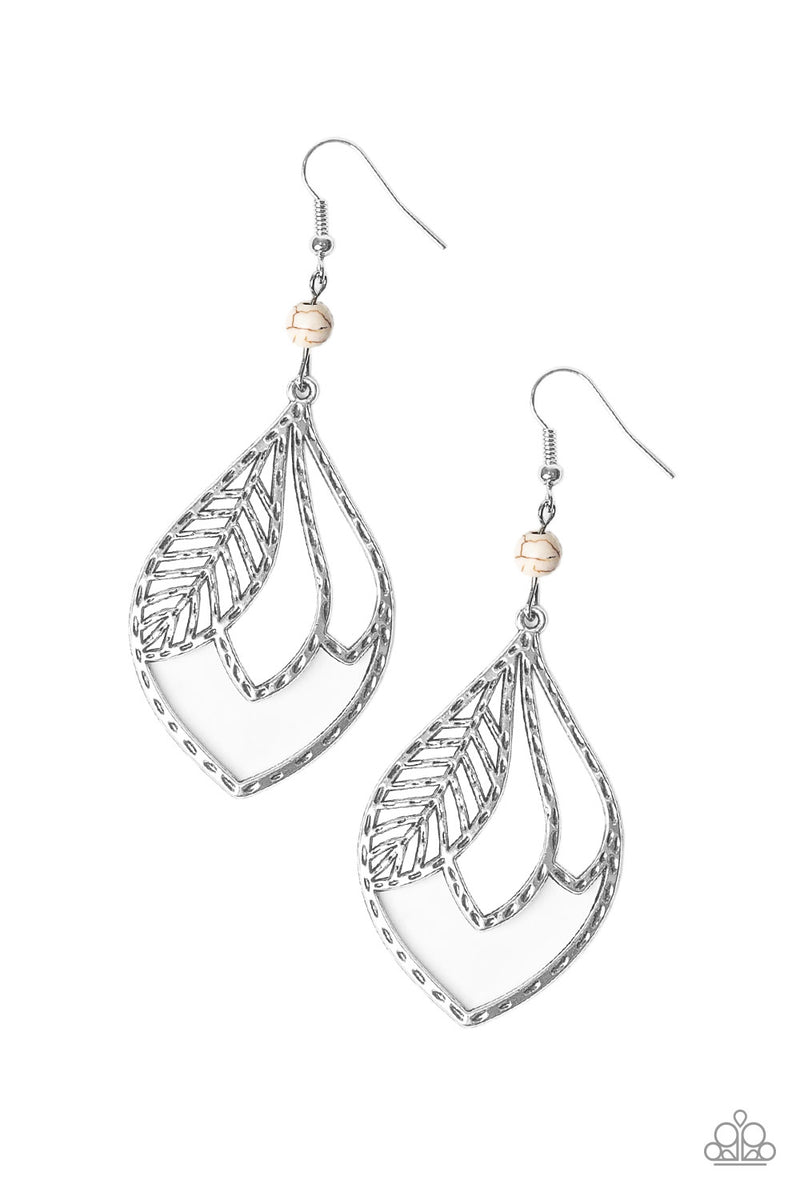 Absolutely Airborne ~ White Earrings