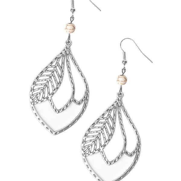 Absolutely Airborne ~ White Earrings