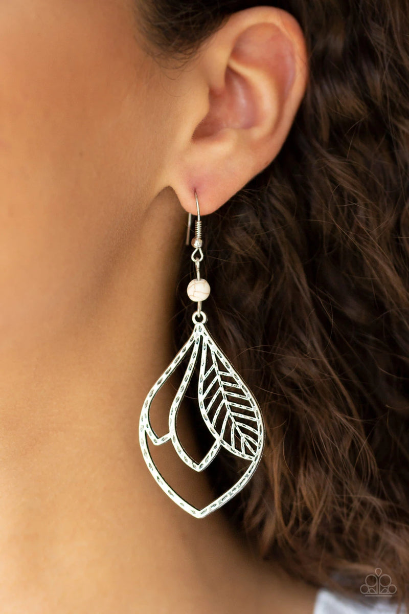 Absolutely Airborne ~ White Earrings