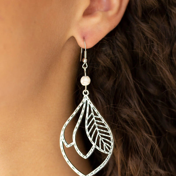 Absolutely Airborne ~ White Earrings