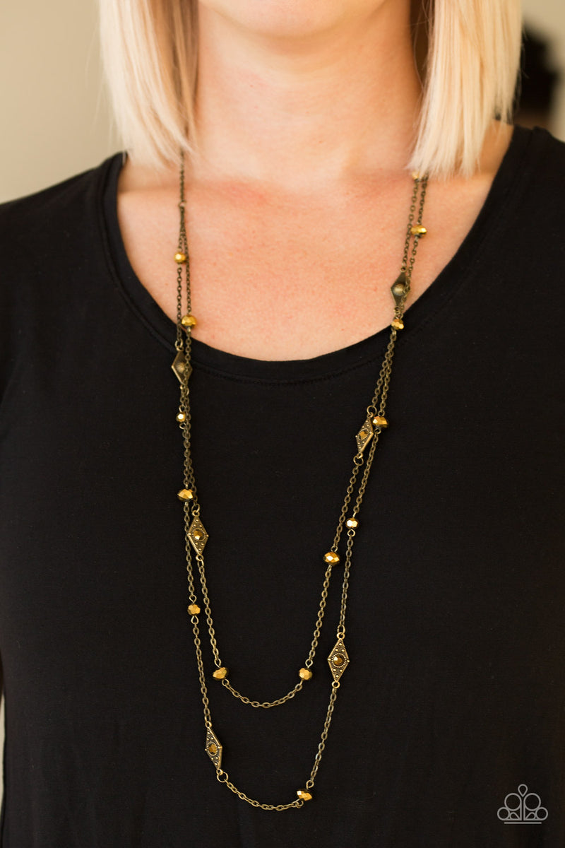 All Glam All The Time ~ Brass Necklace