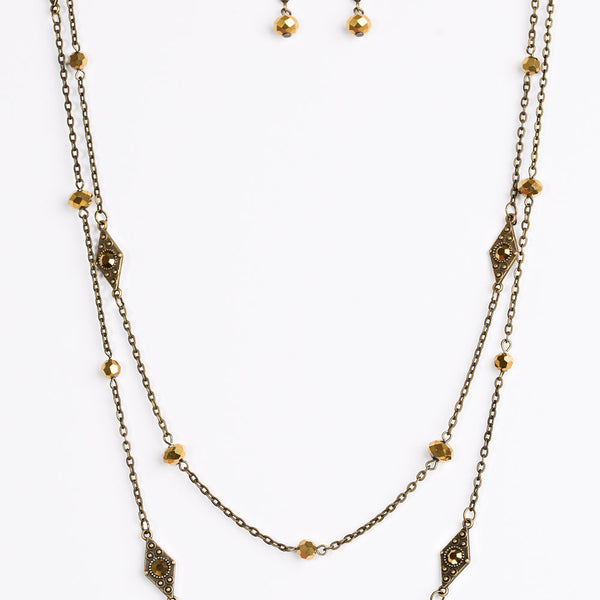 All Glam All The Time ~ Brass Necklace