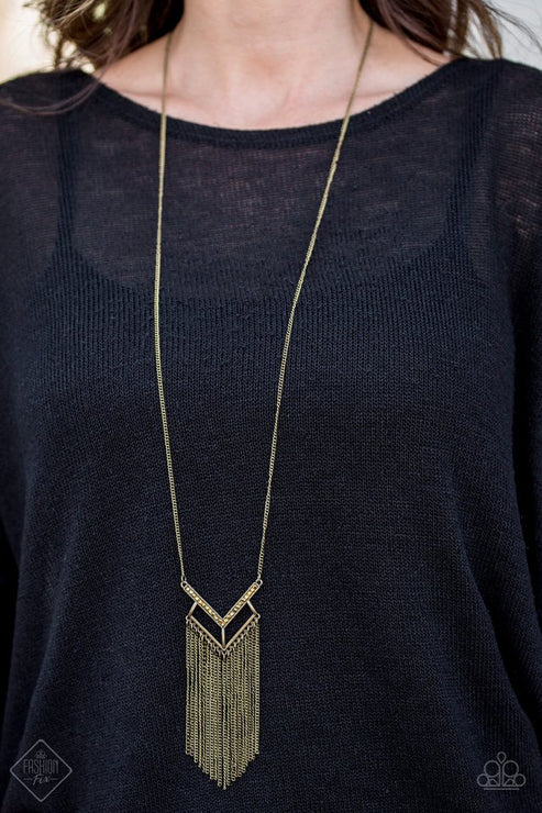 Alpha Glam ~ Brass Necklace