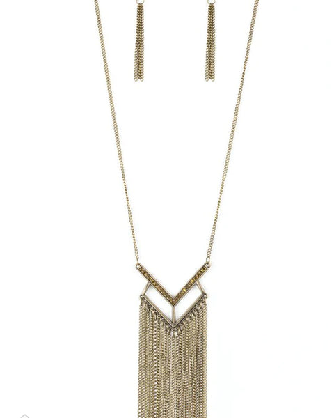 Alpha Glam ~ Brass Necklace