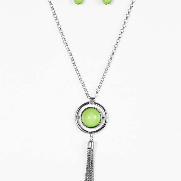 Always Front And Center ~ Green Necklace