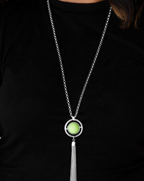 Always Front And Center ~ Green Necklace