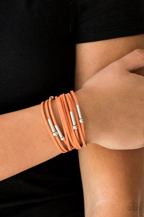 Back to Backpacker ~ Orange Bracelet