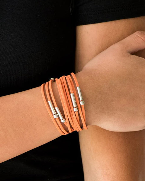 Back to Backpacker ~ Orange Bracelet