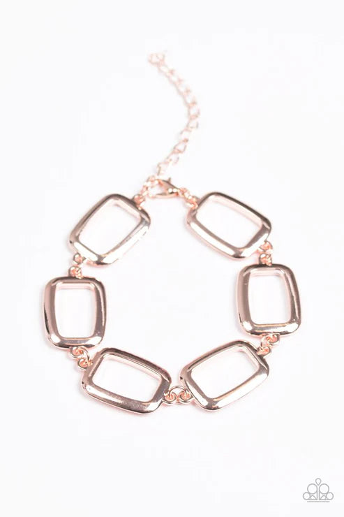 Basic Geometry ~ Rose Gold Bracelet