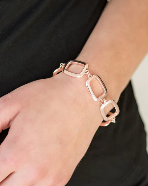 Basic Geometry ~ Rose Gold Bracelet