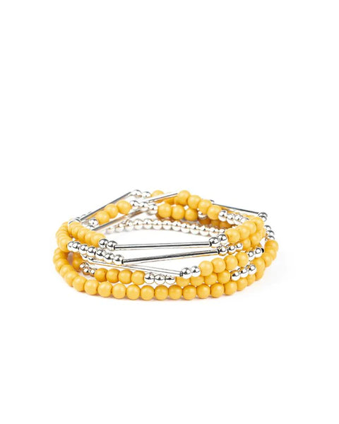 BEAD Between The Lines ~ Yellow Bracelet