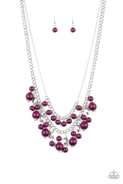 Beautifully Beaded ~ Purple Necklace