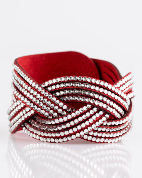 Big City Shimmer ~ Red Bracelet