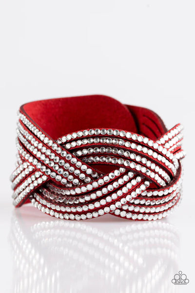 Big City Shimmer ~ Red Bracelet