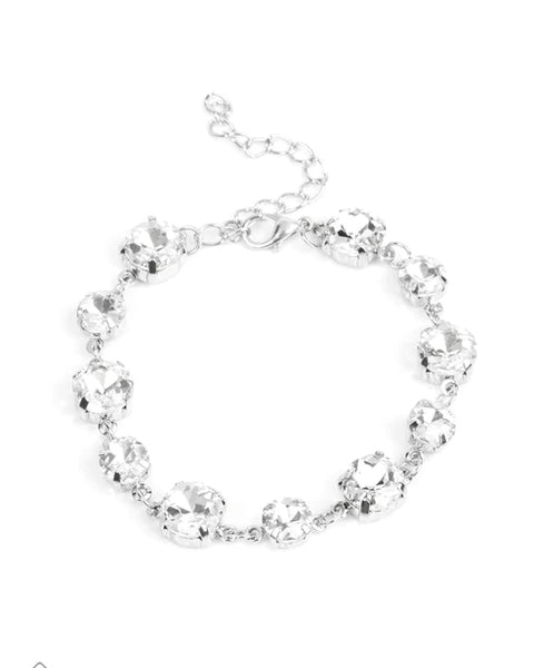 Bippity Boppity BLING ~ White Bracelet