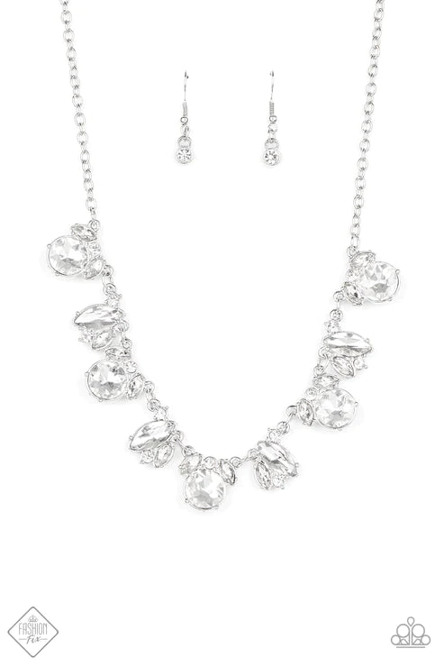 BLING To Attention ~ White Necklace