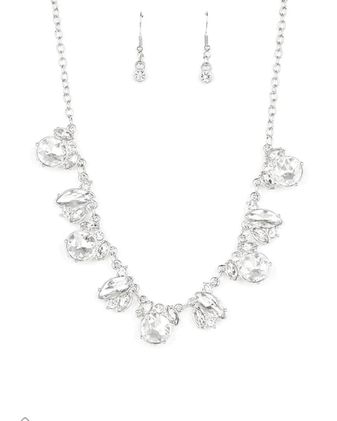 BLING To Attention ~ White Necklace