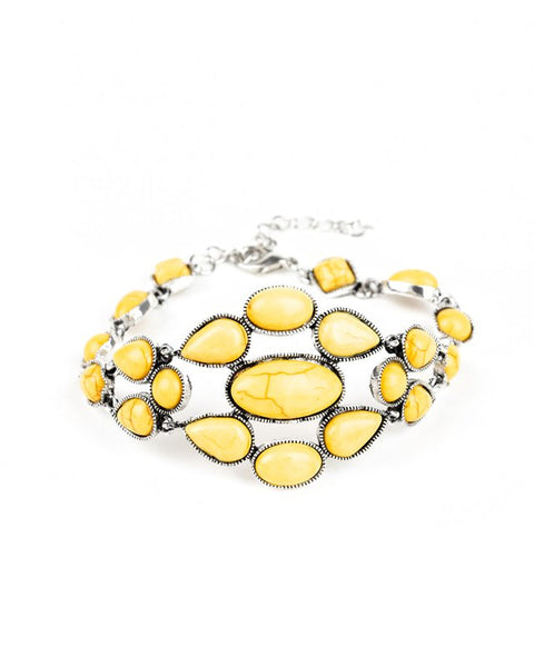 Blooming Prairies ~ Yellow Bracelet