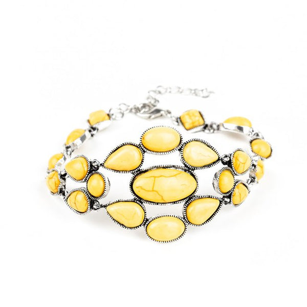 Blooming Prairies ~ Yellow Bracelet