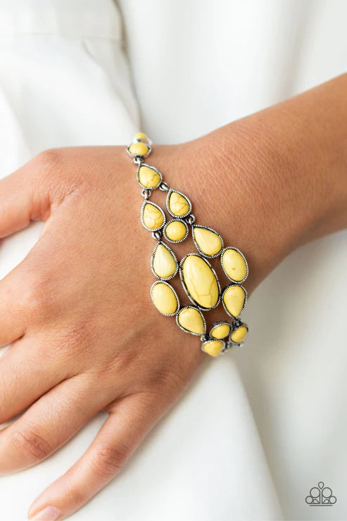 Blooming Prairies ~ Yellow Bracelet