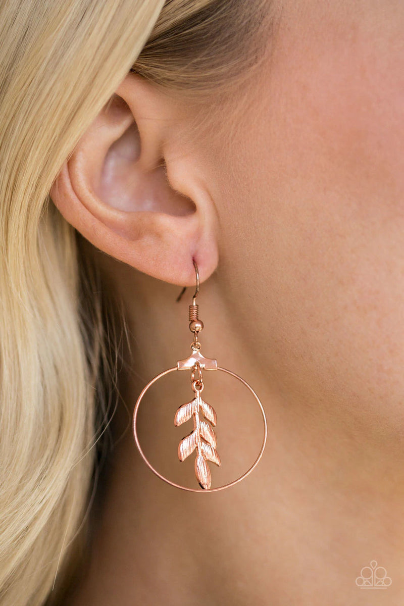 Branching Into Boho ~ Copper Earrings