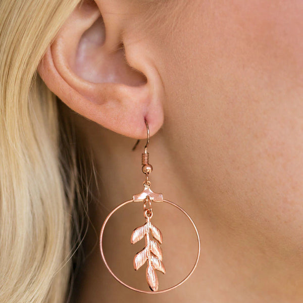 Branching Into Boho ~ Copper Earrings