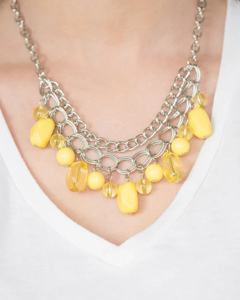 Brazilian Bay ~ Yellow Necklace