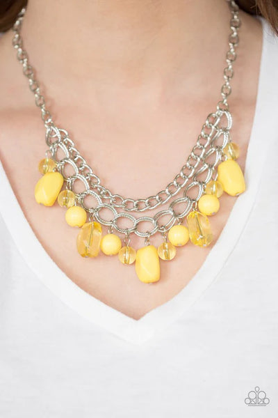 Brazilian Bay ~ Yellow Necklace