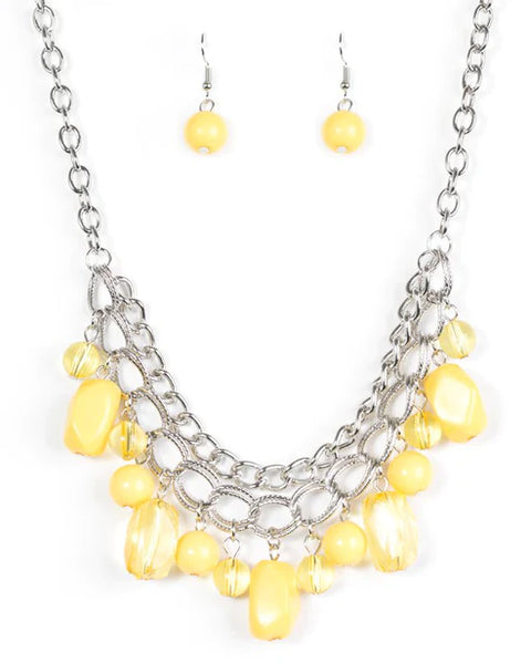 Brazilian Bay ~ Yellow Necklace