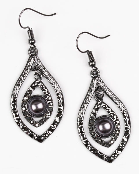 Breaking Glass Ceilings ~ Black Earrings