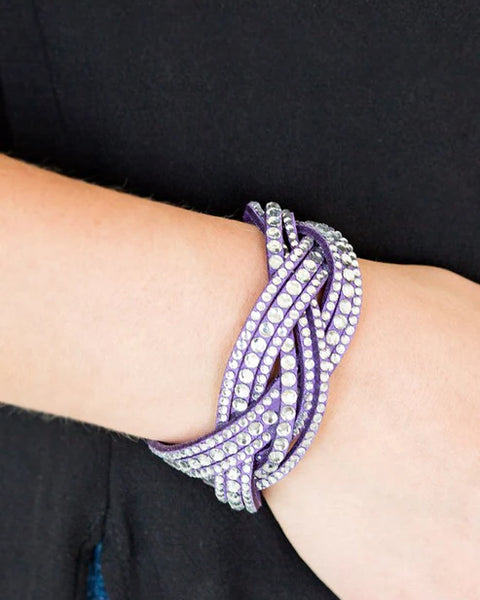 Bring On The Bling ~ Purple Bracelet