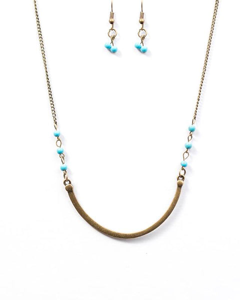 Canyon Horizon ~ Brass Necklace