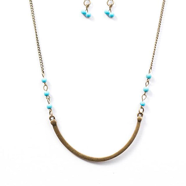 Canyon Horizon ~ Brass Necklace