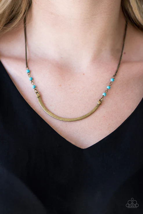 Canyon Horizon ~ Brass Necklace