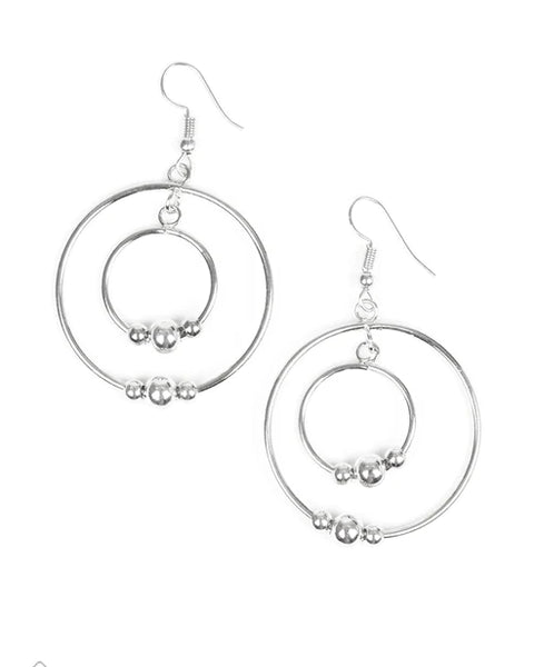 Center of Attraction ~ Silver Earrings