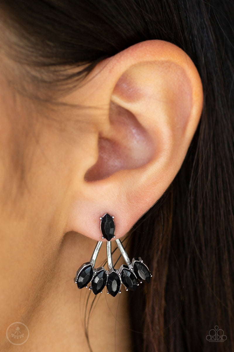 Chicly Carnivalesque ~ Black Earrings